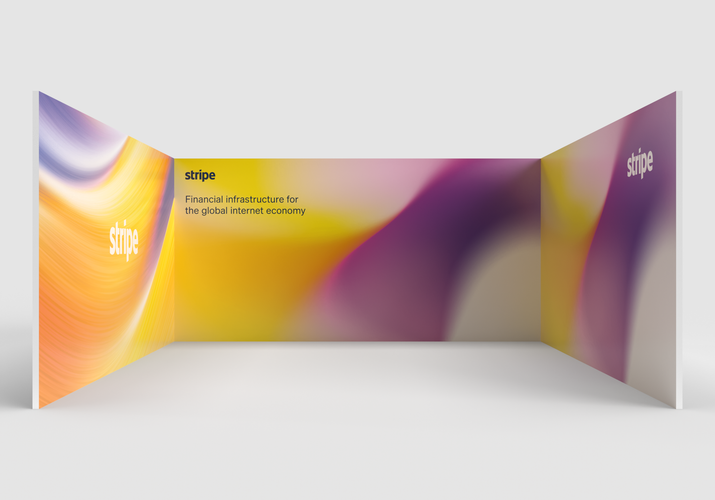 Artwork for a turnkey booth